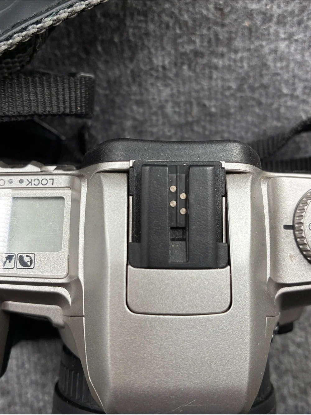 Minolta STsi Silver and Black SLR Film Camera with Quantaray Lens Cap